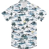 2-10T Boys Novelty Hawaiian Short Sleeve Button Down Dress Shirt