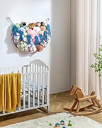 Stuffed Animal Storage Hammock Net with Lights