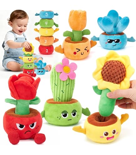 Ensemble Sensoriel Hahaland – Niche En Peluche Avec Chien Et 7 Accessoires Pour Bébé 6-12 Mois, Hochet, Miroir Et Trieur De Formes