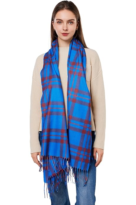 Tartan Bufandas For El Bufanda Escocesa 'The Brave' Azul Y