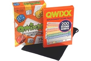 Hickoryville Qwixx Game & Replacement Score Pads Bundle