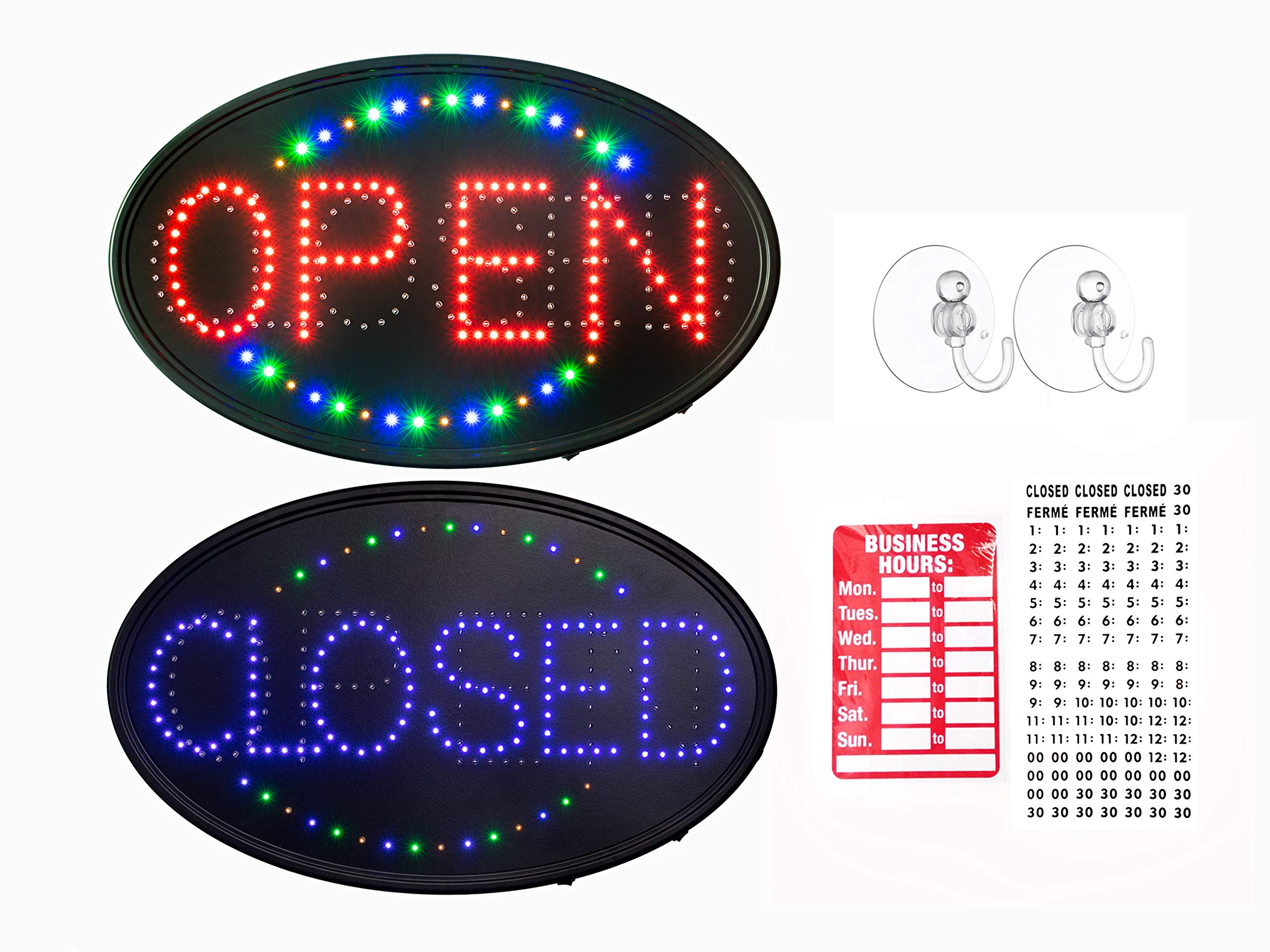 Buy GPC Inc. 23"x14" Large Jumbo Size LED Open Closed Sign with