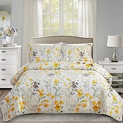 Floral Quilt Sets Full/Queen Size Reversible