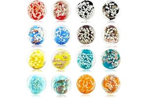 VEALIZUU 16 PCS Marbles for Kids, Upgraded Glow in The Dark Marbles, Marble Games and Marble Run Accessories for Boys and Girls, Beautiful Glass Marbles Bulk for Home Decoration