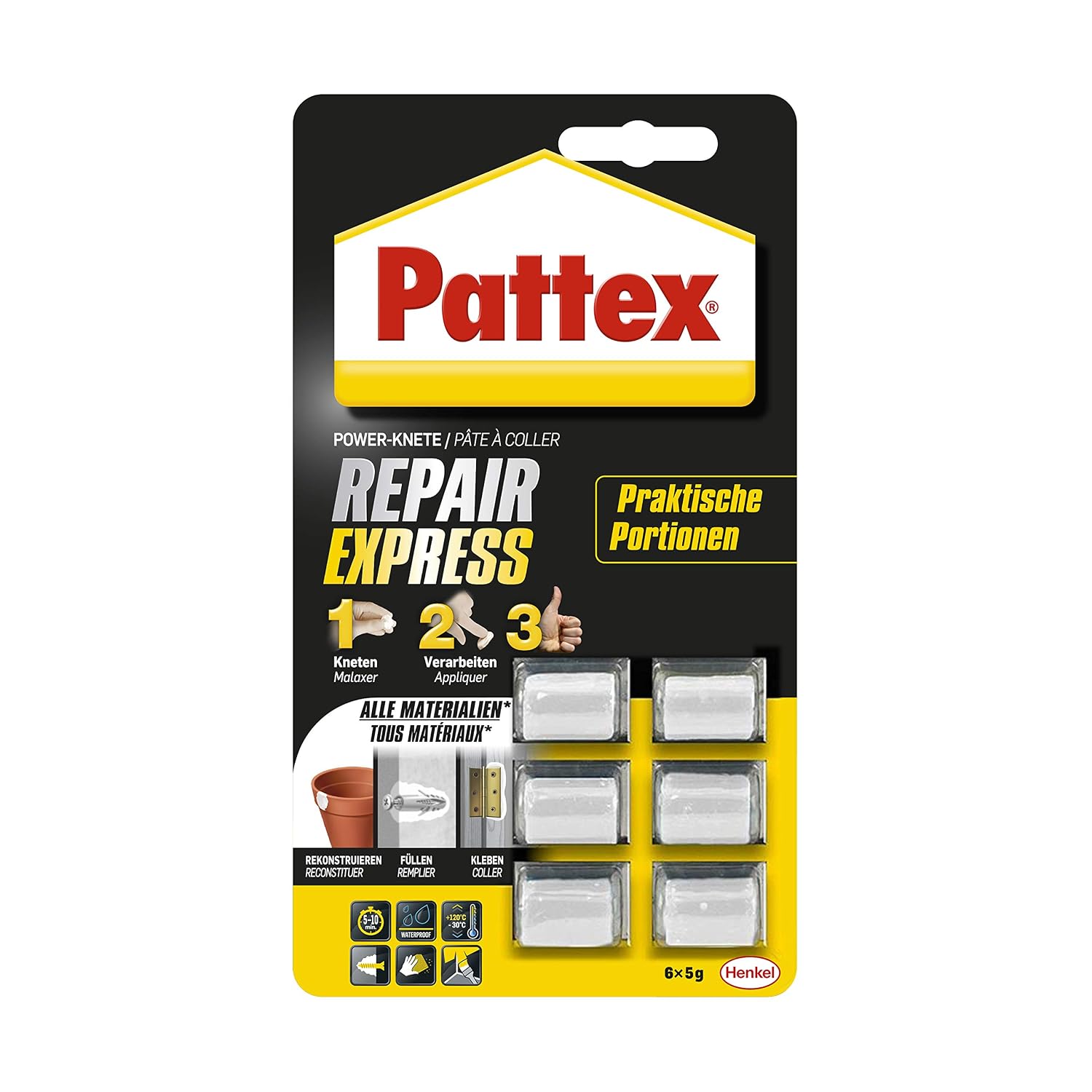 Pattex 1933440 Express" Power Dough, Blue, 5 g