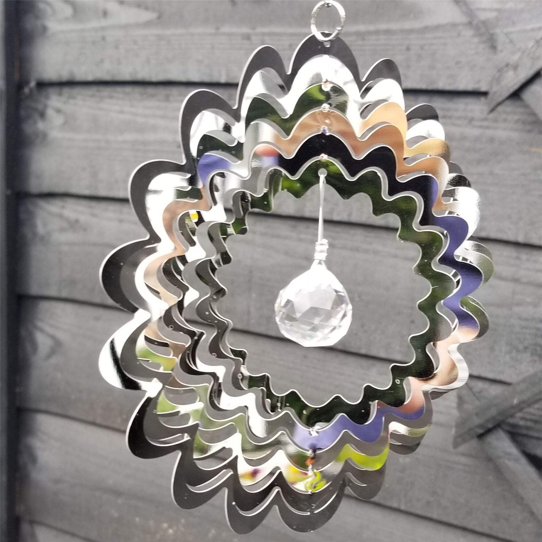 SK Style Stainless Steel Wind Spinner For Home Or Garden - Small Flower