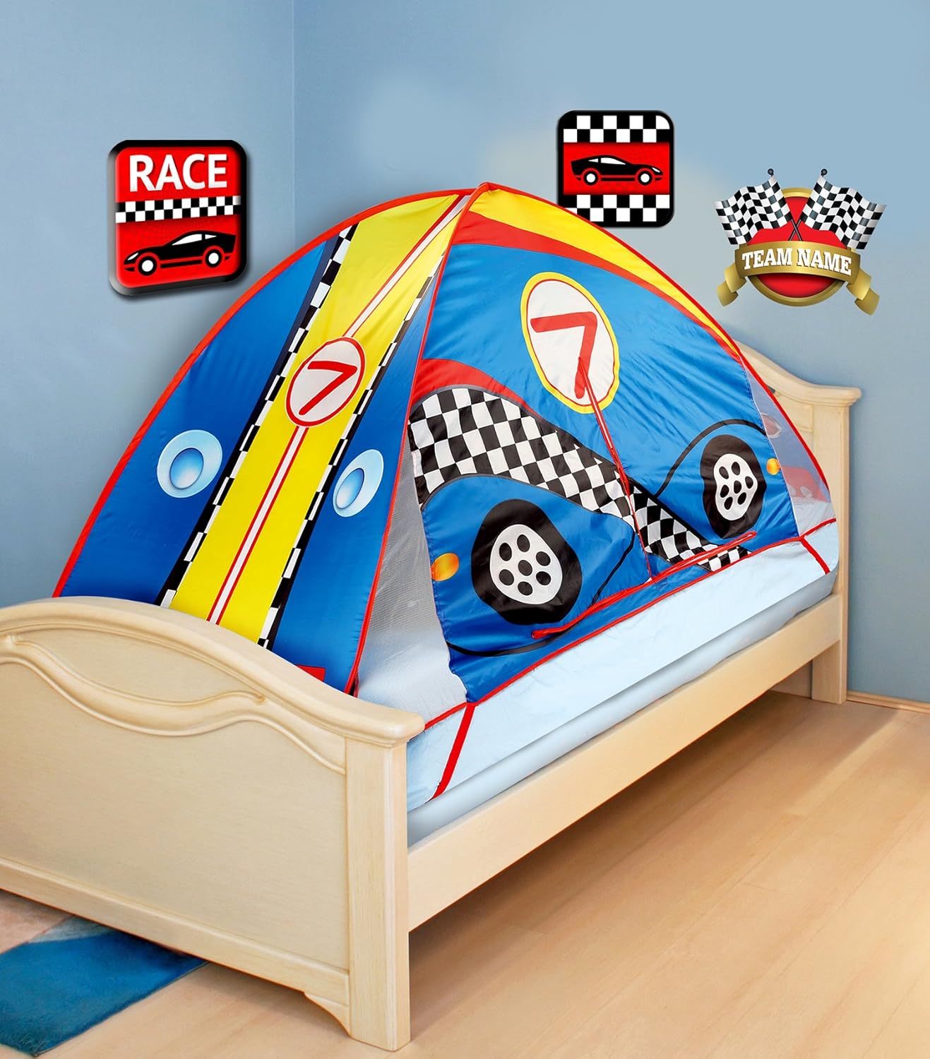 race car bed tent