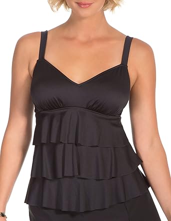 Ruffle tankini top Clearance