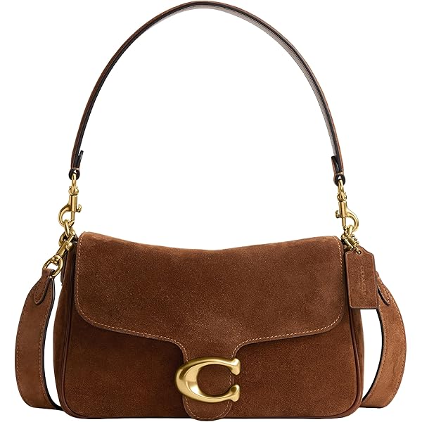 Coach Suede Flap Soft Tabby Shoulder Bag Moss One Size: Handbags