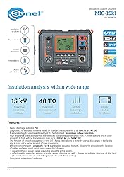 Sonel MIC-10k1 10kV Insulation Tester 40