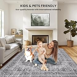 QD-Udreamy 5x7 Area Rugs - Machine Washable Rugs