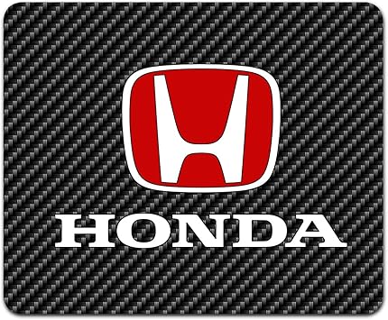 Amazon Com Honda Red Logo Black Carbon Fiber Texture Graphic Pc