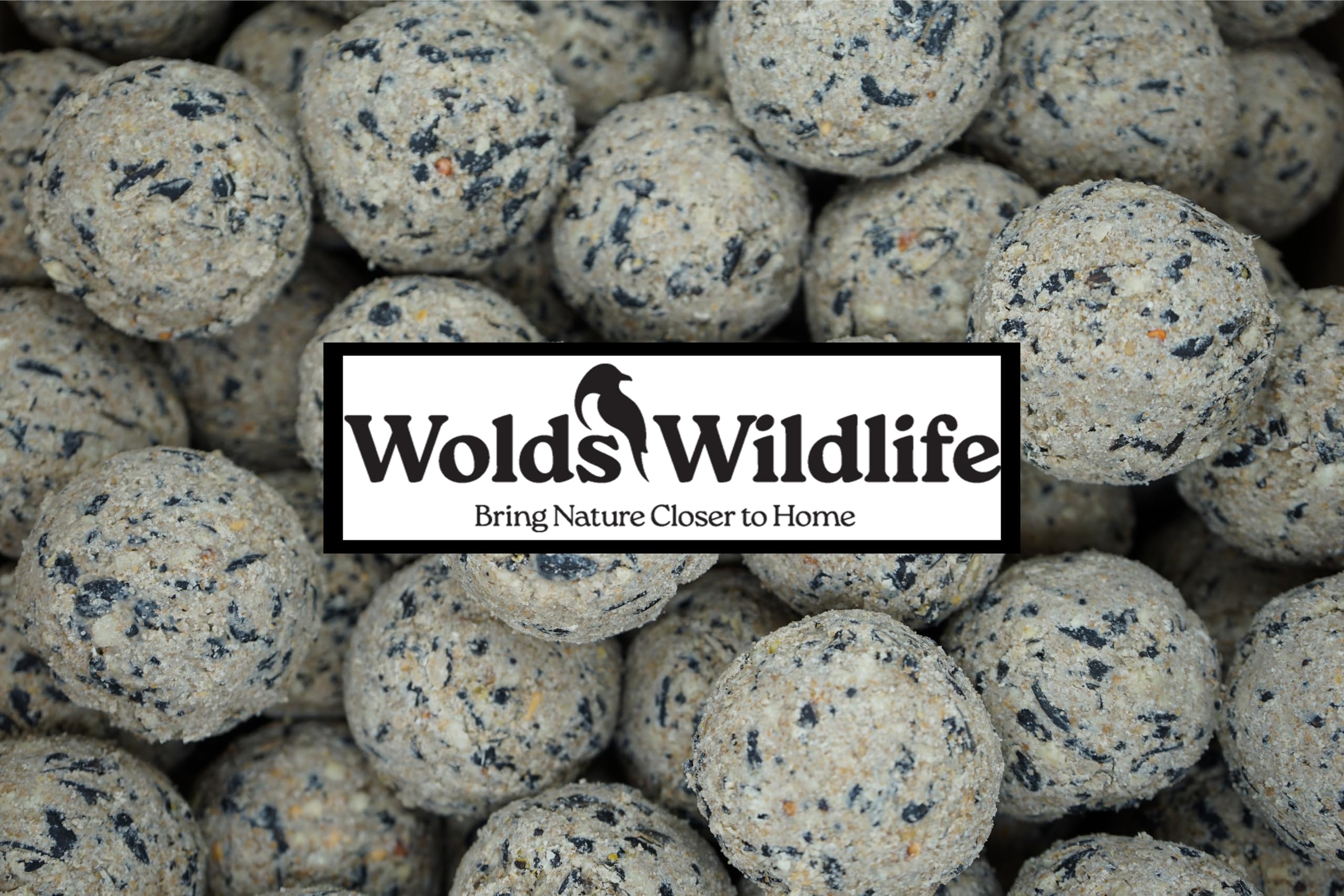 Wolds Wildlife, Ultimate Wild Bird Suet Fat Balls, High in Energy & Protein 50 x 80g tub