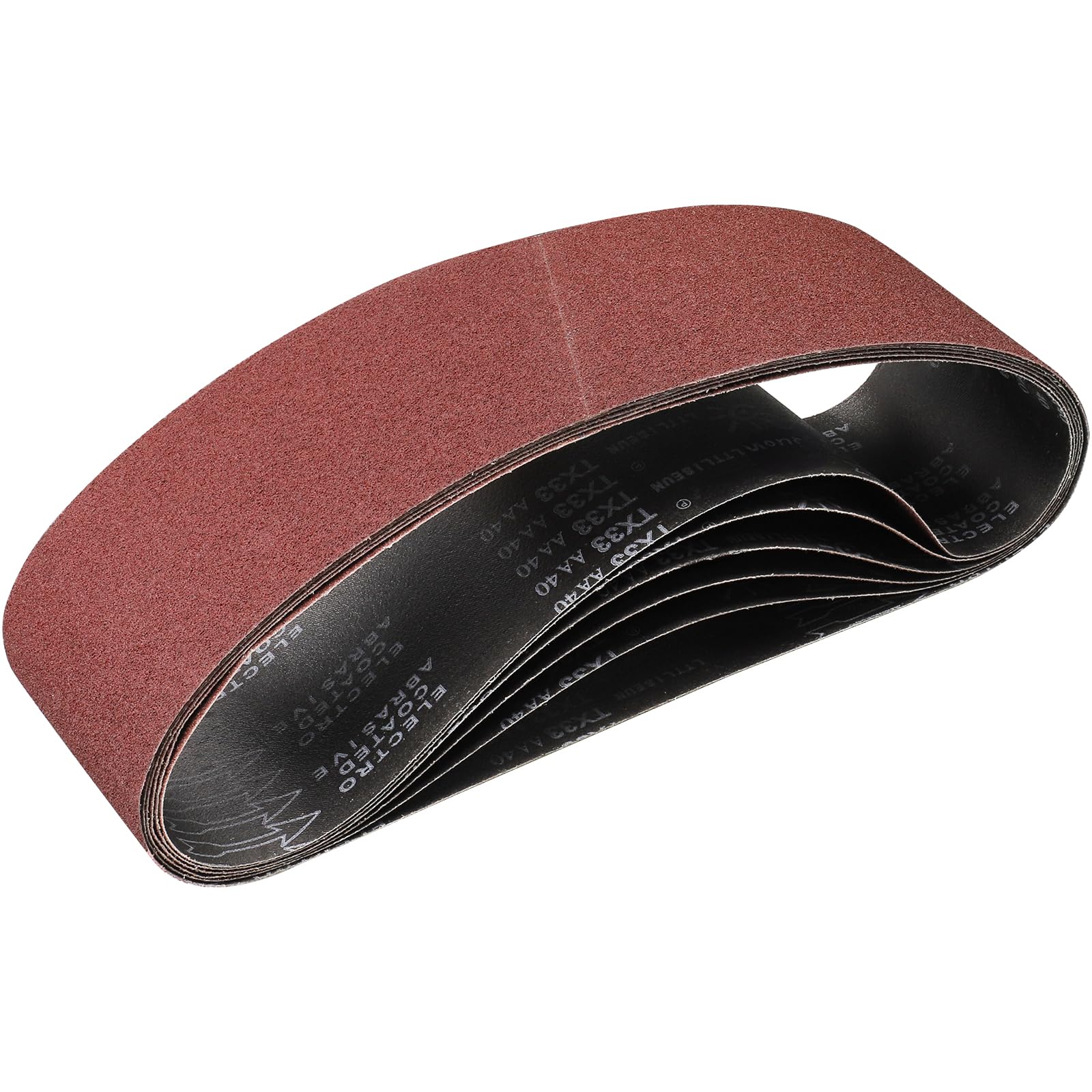 STEBRUAM Sanding Belt 150 x 1220 mm,6PCS 40 Grit