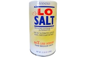 LoSalt Iodized Salt, 12.35-Ounce (Pack of 3)