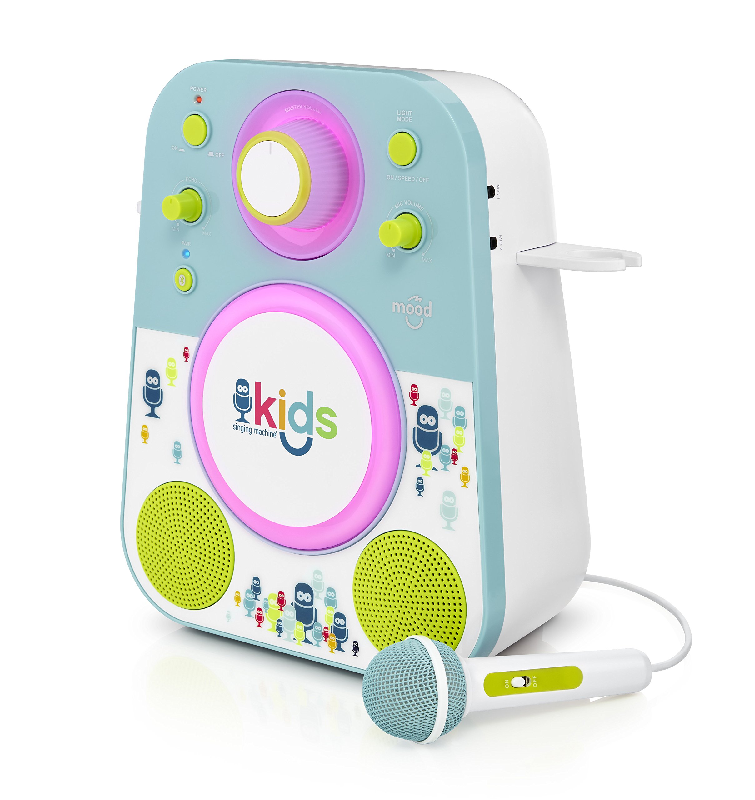 Singing Machine Toddler Kids Karaoke LED Glowing Bluetooth Sing Speaker