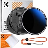 K&amp;F CONCEPT 52mm Variable ND2-400 Lens Filter+Filter Cap+Cleaning Cloth | 18 Multi-Layer Coatings 1-9 Stops Adjustable Neutral Density Ultra Slim Camera Lens Filter (K-Series) FN303