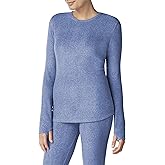Cuddl Duds ClimateRight Women's Stretch Fleece Long Sleeve Base Layer Top - Crew Neck