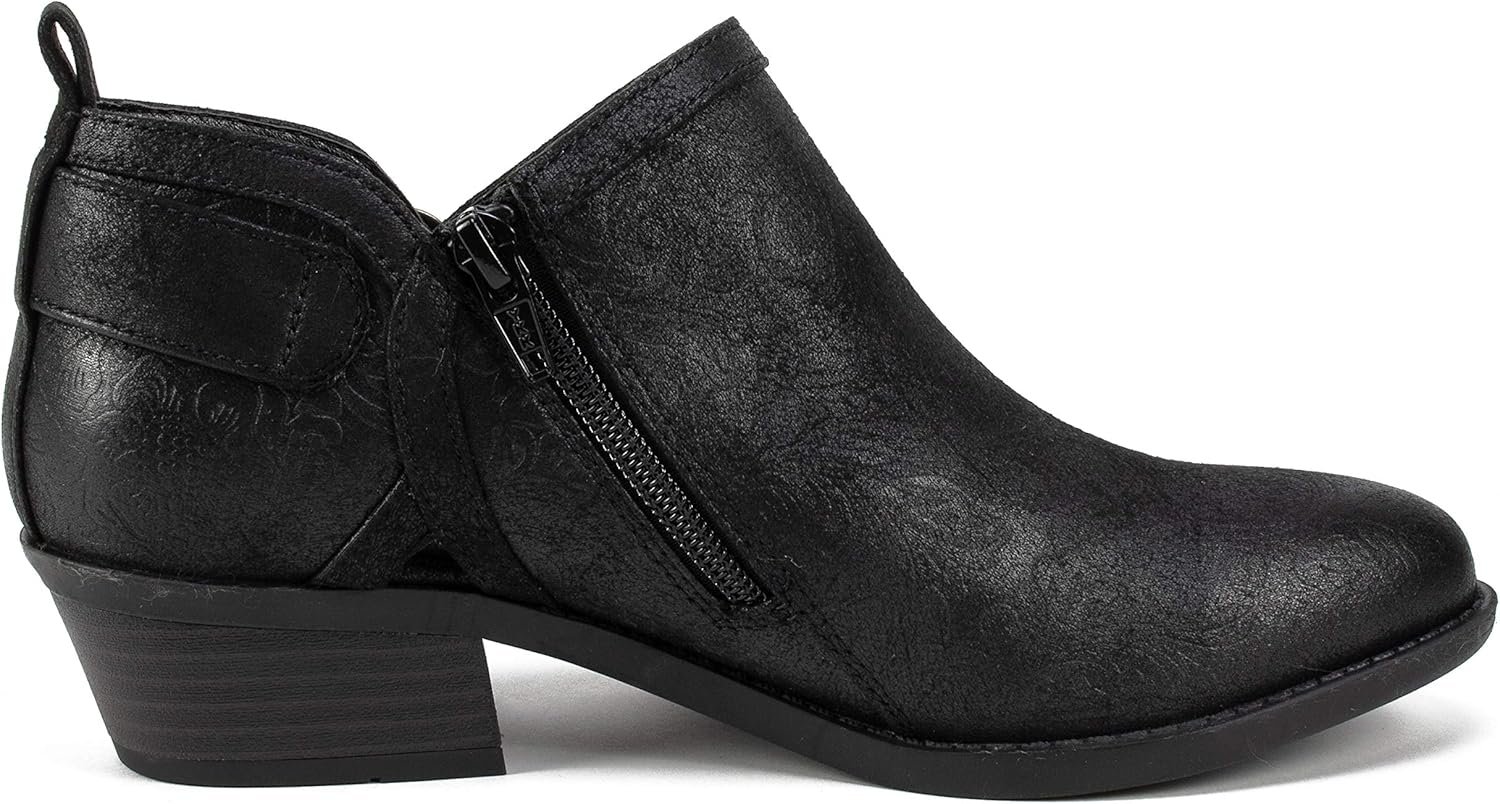 white mountain davenport western ankle booties