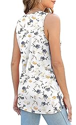 Tank Tops for Womens Loose Fit Crewneck Cute