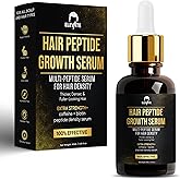 Elevate Multi-Peptide Hair Growth Serum Caffeine + Biotin Peptide Density for Fuller Thicker Visibly Longer Natural Hair Regrowth – Vegan Safe & Gentle Scalp Serum Formula Treatment for Thinning Loss