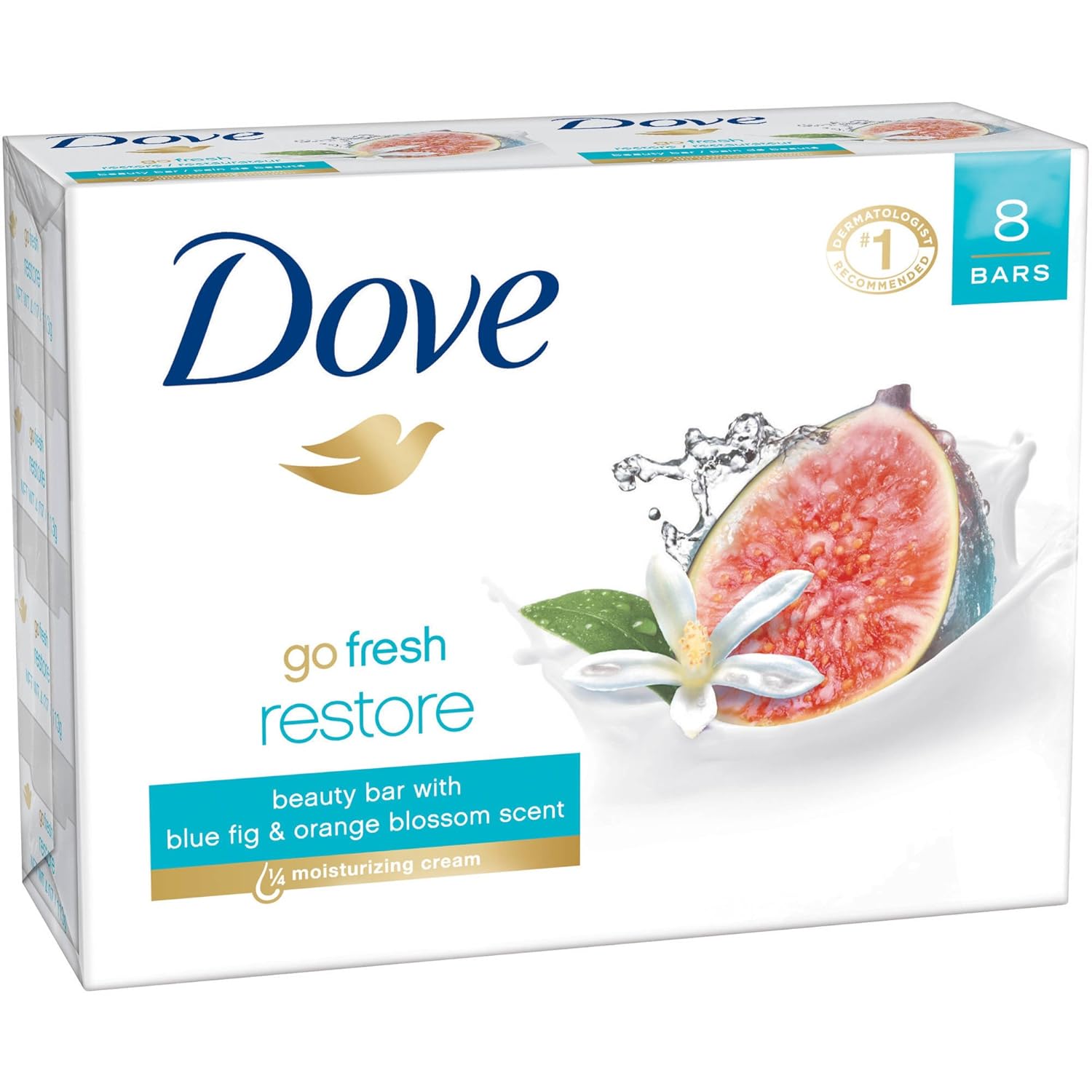 Dove Bar Soap Go Fresh Restore with Blue Fig & Orange