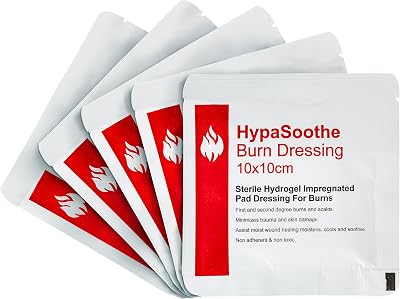 Safety First Aid Group HypaSoothe Burn Dressing 10x10 Sterile Pack of 5