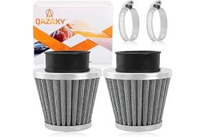 QAZAKY 2pcs 38mm 39mm 40mm 1.5" Air Filter Cleaner for 50cc 90cc 110cc 125cc 150cc 200cc GY6 Motorcycle ATV Scooter Quad Go K