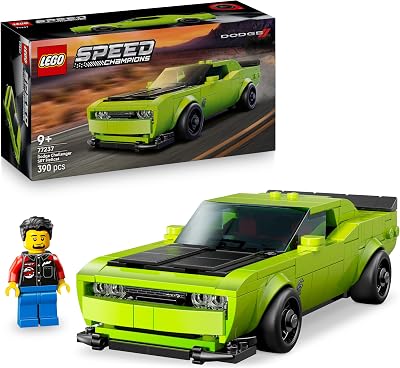LEGO Speed Champions Dodge Challenger SRT Hellcat Car Toy 77237 with Driver
