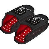 TUOB Cordless Red Infrared Light Therapy for Feet Pain Relief, Rechargeable LED Light Therapy Device for Foot, Double Side Pad Infrared Light Slipper Benefit for Feet Toes Instep Joint Pain Relief