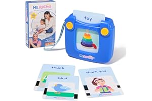 Ms. Rachel Official First Words Talking Flash Cards with Electronic Reader, 100 Words, Educational Toys & Toddler Toys for Gi