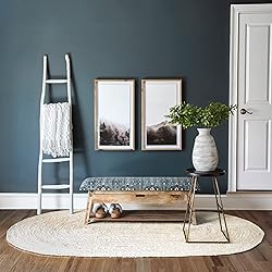 nuLOOM Oval 9x12 Rigo Jute Hand Woven Area Rug, Off