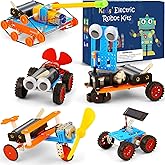 STEM Science Kits for Kids 8-12, Robotics Robot Building Car Kit STEM Toys for Boys Robots Craft 8-10, Science Activities Experiment Engineering Project Electronics 8 10 12 14 Year Old Boy Gifts