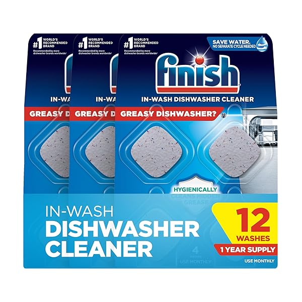 FINISH DISHWASHER CLEANER TABLETS, DEEP CLEANS HIDDEN GREASE...