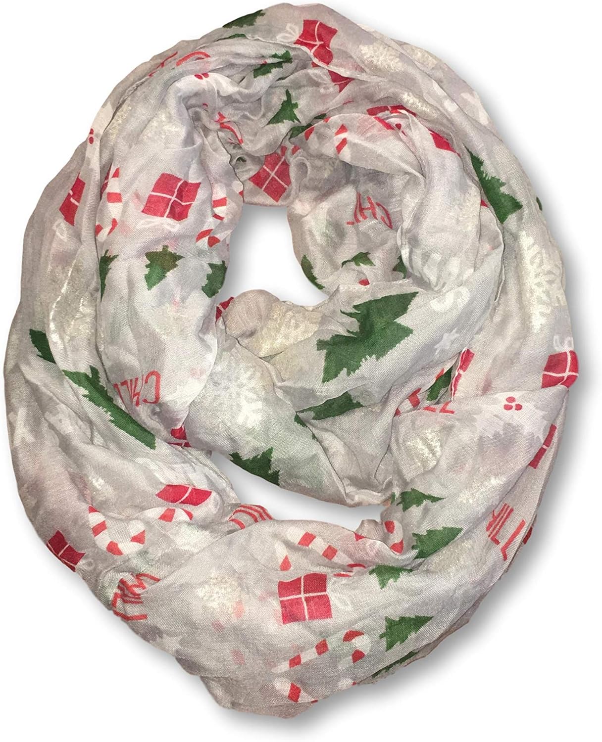 Christmas Scarf Womens Holiday Fashion Infinity Scarf Many Styles