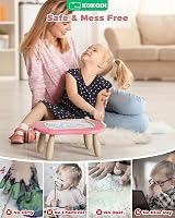 KOKODI Magnetic Drawing Board Toddler Toy Pink Educational Travel Toy 1-3 view 4
