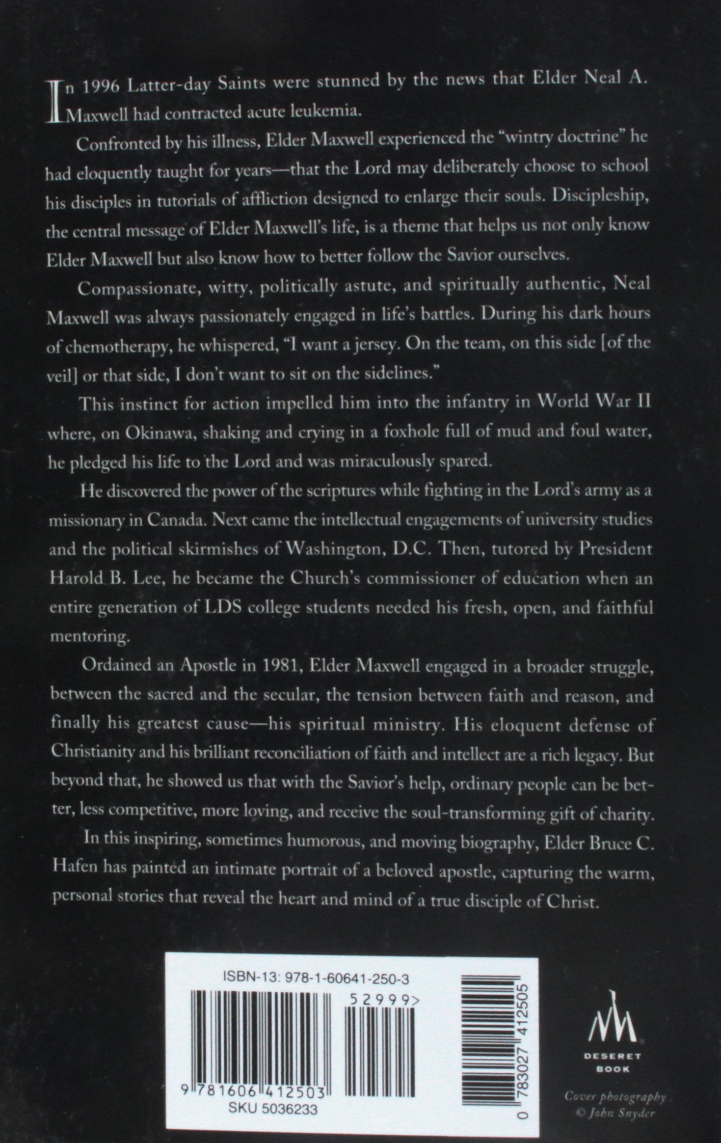 A Disciple S Life The Biography Of Neal A Maxwell Bruce C Hafen 9781606412503 Amazon Com Books