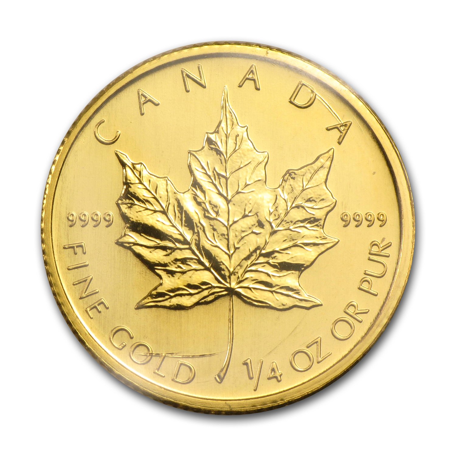 1 4 gold maple leaf
