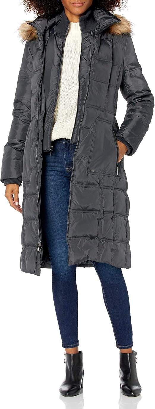 Nine West Outerwear Women's Down Coat Amazon.co.uk Clothing