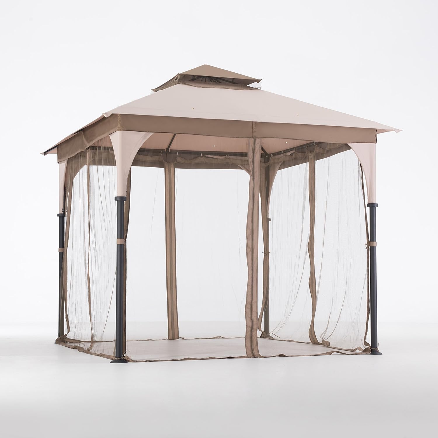 Amazoncom Sunjoy 8 X 8 Marcel Soft Top Gazebo With Netting