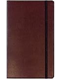 Markings by C.R. Gibson MJ5-4792 Genuine Bonded Leather Journal, By Markings, Smyth Sewn Binding, Ribbon Marker, Elastic Band Closure, Includes 240 Ruled Pages, Measures 5" x 8.2" - Large Brown