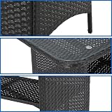 EVRE Florence Garden Lounge 4 Piece Rattan Set Anthracite view 7