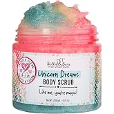 Bella &amp; Bear Unicorn Dream Body Scrub - Vegan, Cruelty-Free, Paraben-Free Exfoliating Sugar Scrub for Smooth Skin - Mango, Pineapple &amp; Vanilla