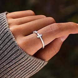 STORYJEWELLERY Sterling Silver Rings, Cross Rings
