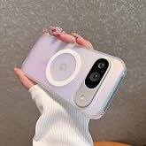 Magnetic for Google Pixel 10/10Pro Case Women, [Compatible with MagSafe], [Holographic Iridescent Color Changing Effect] Fashion Slim Cute and Unique Matt Protective Phone Cover for Pixel 10/10 Pro