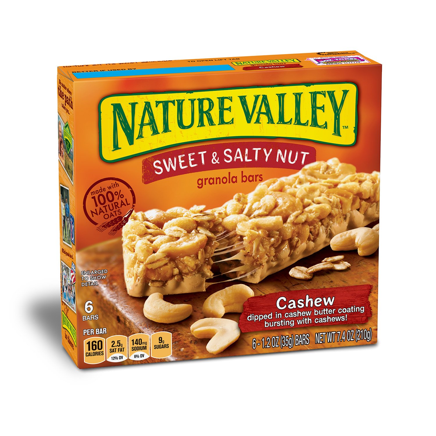 Nature Valley Cashew Bar Nutrition Runners High Nutrition