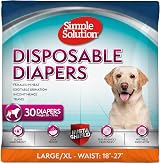Simple Solution True Fit Disposable Dog Diapers Female L/XL 30 Ct view 1