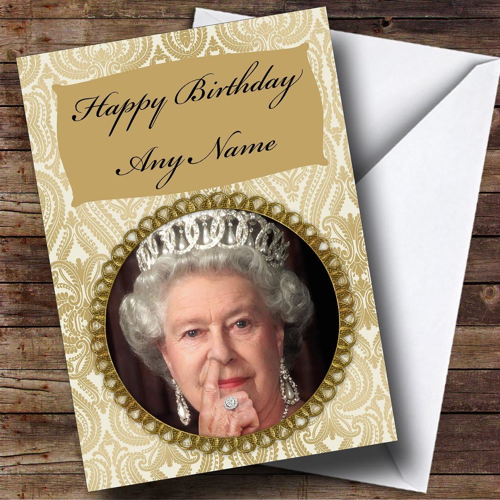 Amazon Com Funny Queen Nose Pick Personalized Birthday Greetings Greetings Card Office Products
