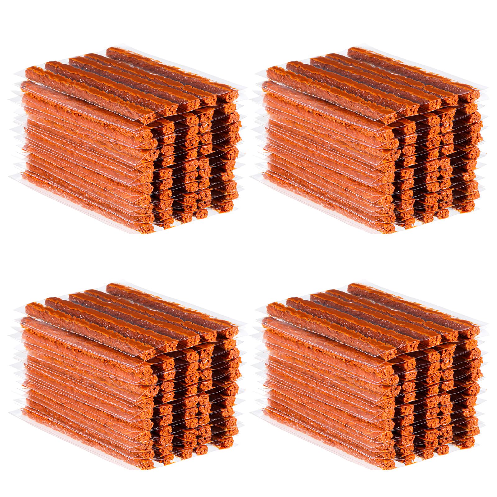 Photo 1 of 250Pcs Tire Plugs 4" Heavy Duty Tire Repair Strings Rubber Car Tire Patch Kit for Puncture Bike Motorcycle Wheelbarrow (Brown)