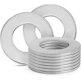 1" Stainless Steel Flat Washers - Approx. 1" ID x 2" OD - 10 Pcs | Zernmiarder Metal Washers for Screws and Bolts, Home Hardware Replacement Parts